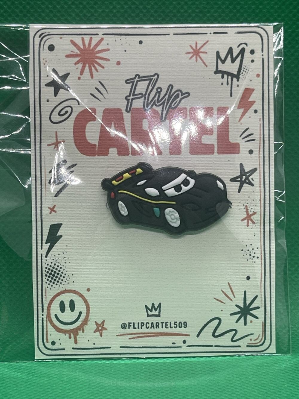 Disney Pixar Cars Jackson Storm PVC Rubber Hat Pin Collectible